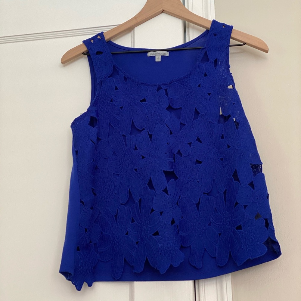 Blue Flowers Top